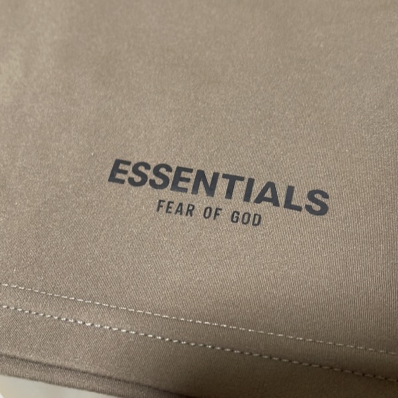 Essentials Taupe Biker Shorts womens - Picture 2 of 11